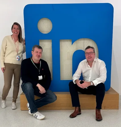 At the LinkedIn EU Headquarter in Dublin